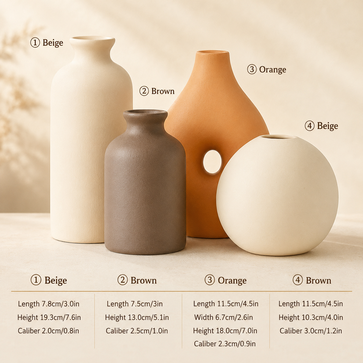 Hausly Terra Vase Set/Singular