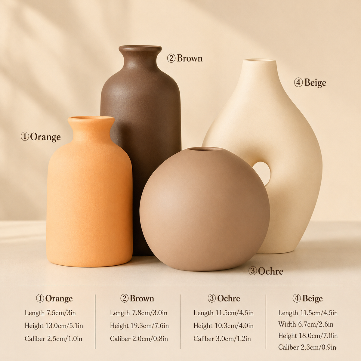 Hausly Terra Vase Set/Singular