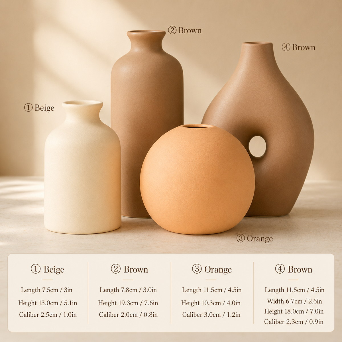 Hausly Terra Vase Set/Singular