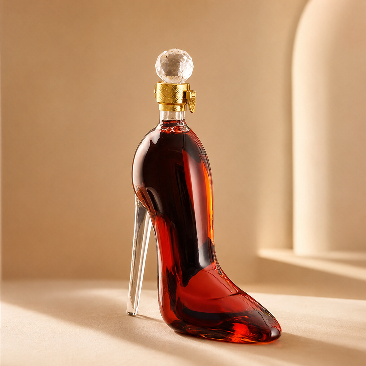 Hausly Crystal Heel Bottle