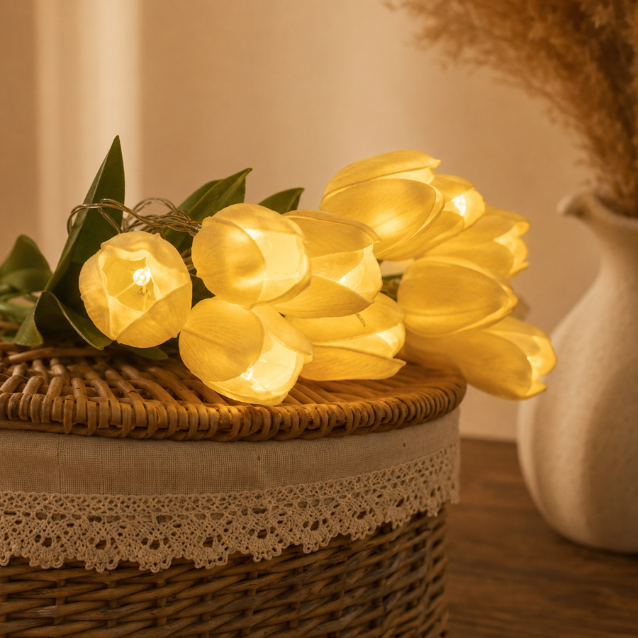 Hausly Golden Tulip Light Bouquet