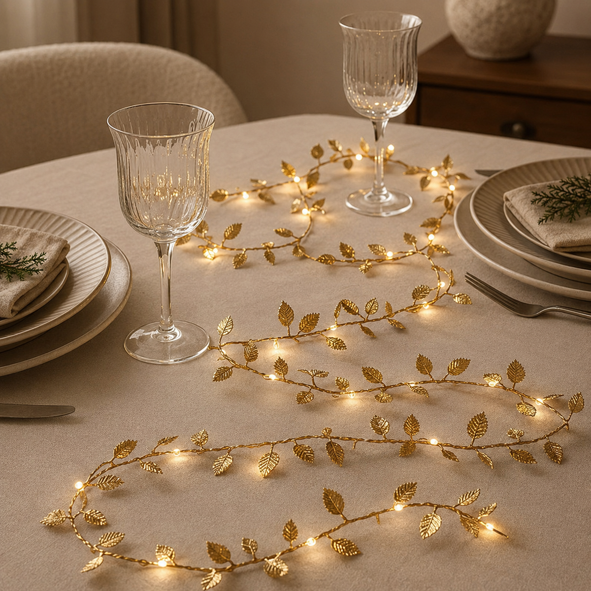 Hausly Golden Vine String Lights