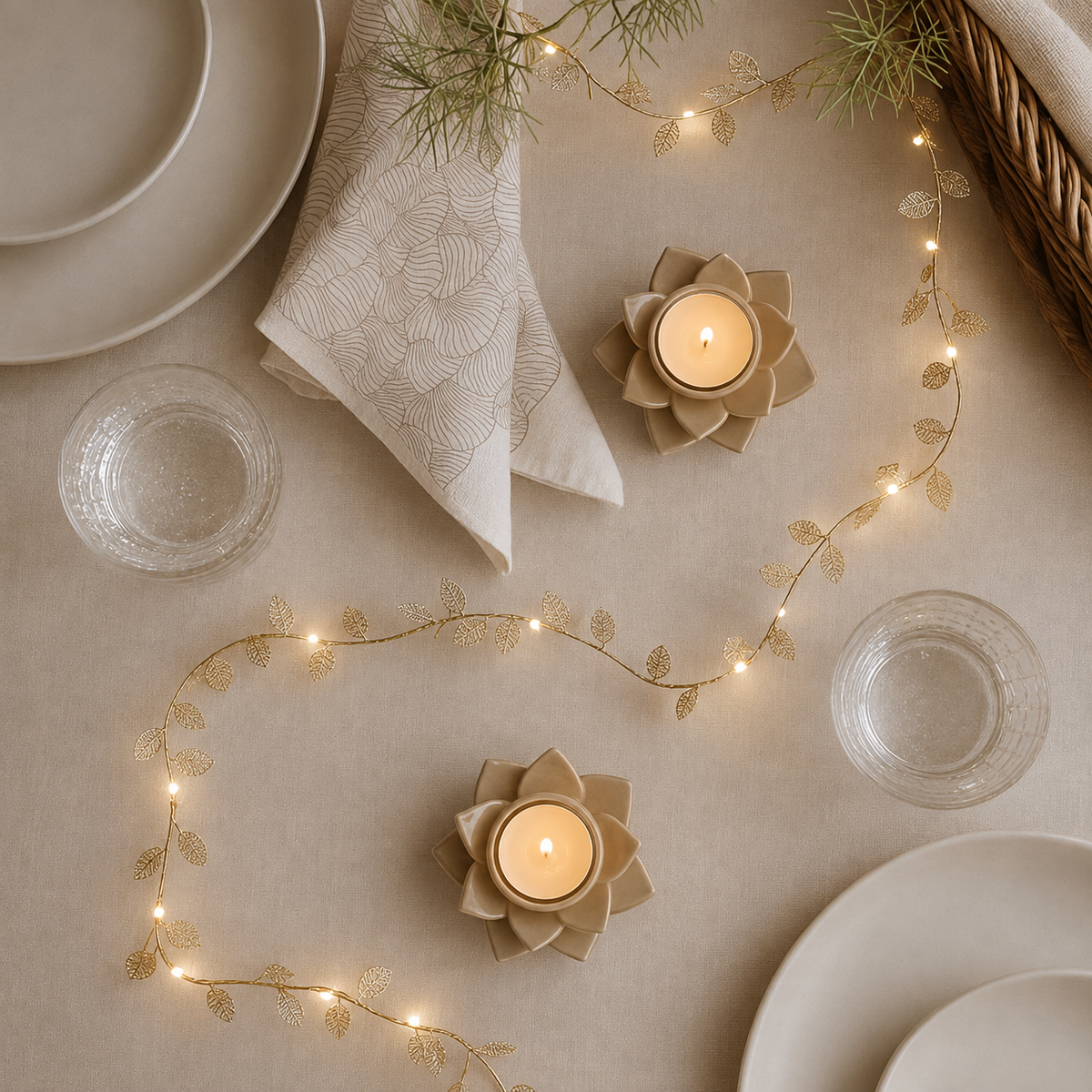 Hausly Golden Vine String Lights