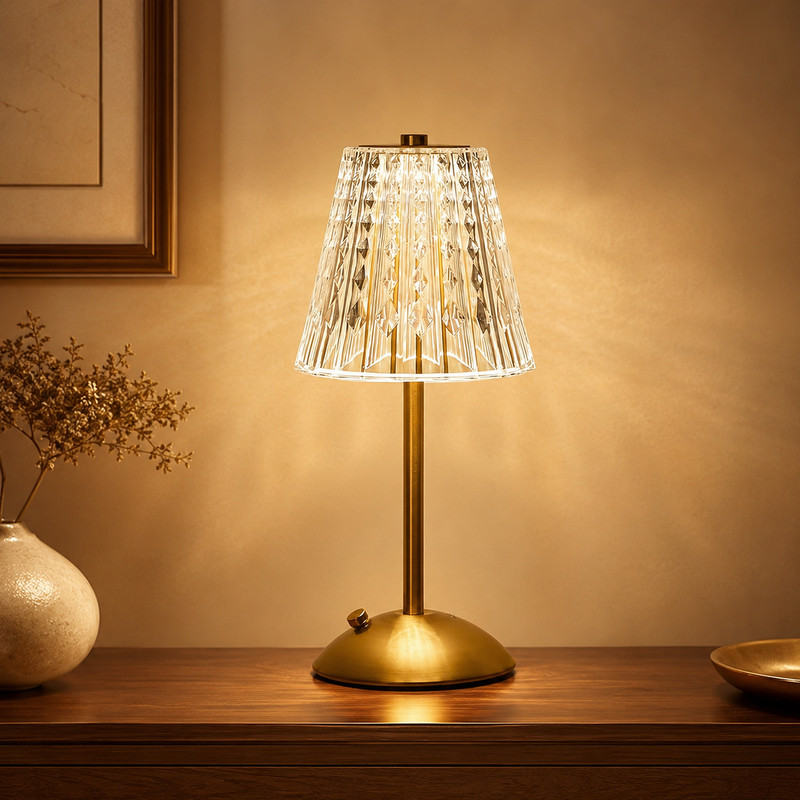 Hausly Crystal Glow Table Lamp