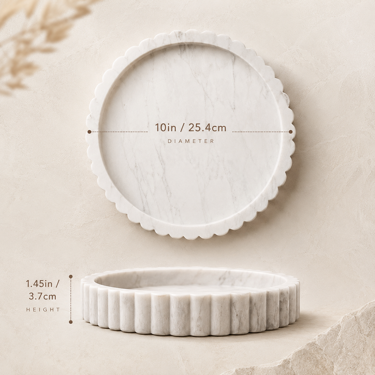 Hausly Elegant Marble Tray