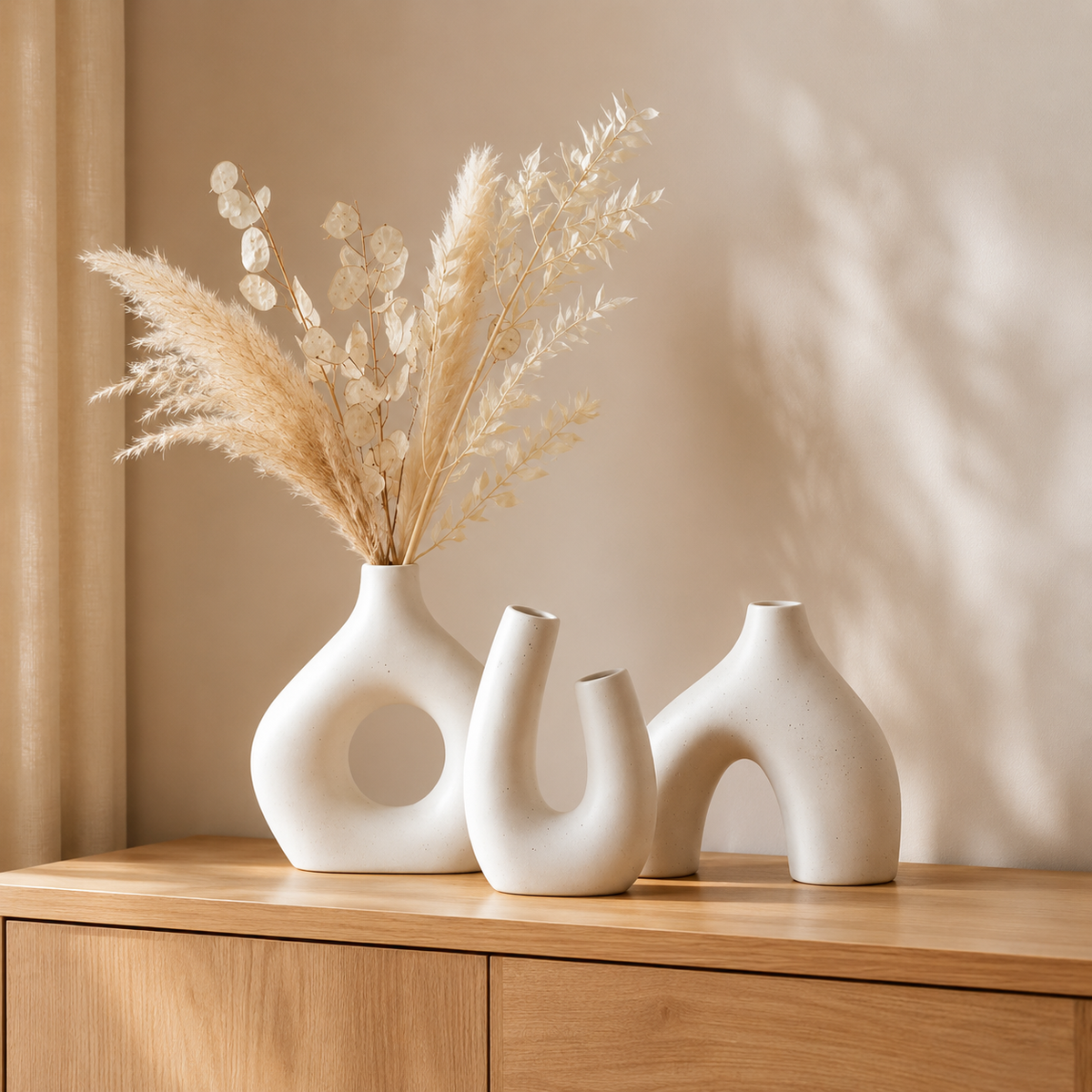 Hausly Nordic Ceramic Vase Set
